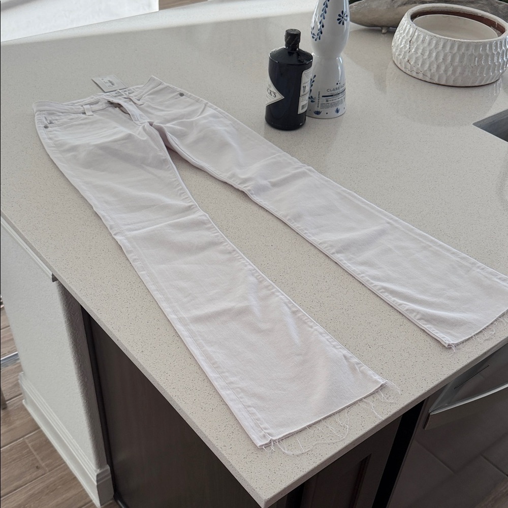 AG Adriano Goldschmied Women's Soft Pink Boot Cut Jeans